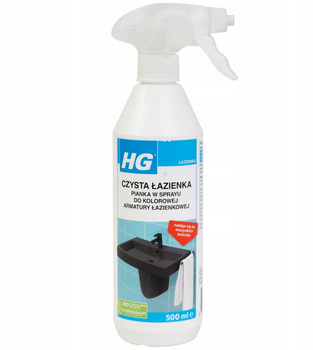 HG czysta łazienka pianka w sprayu do kolorowej armatury łazienkowej 500ml