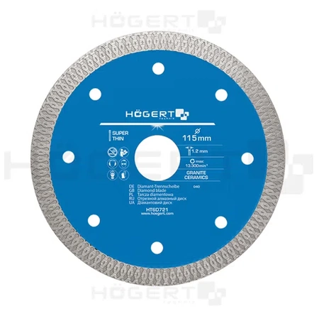 Hogert tarcza diamentowa do glazury 125mm HT6D722