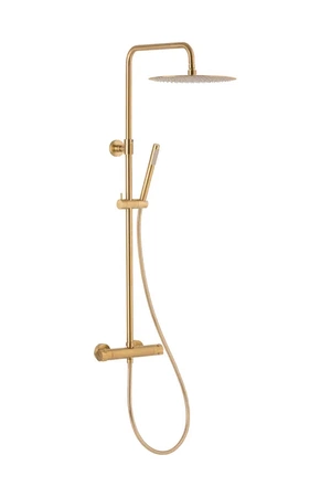 KFA Armatura zestaw natryskowy Moza Gold z deszczownią i baterią termostatyczną złoty szczotkowany 5736-920-31