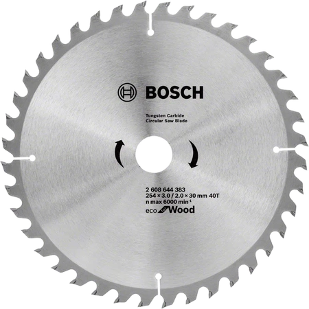 Bosch tarcza pilarska Eco for Wood 254x30x3,0mm 2608644383