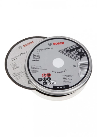 Bosch tarcza tnąca prosta Standard for Inox – Rapido WA 60 T BF 125mm 10 sztuk 2608603255