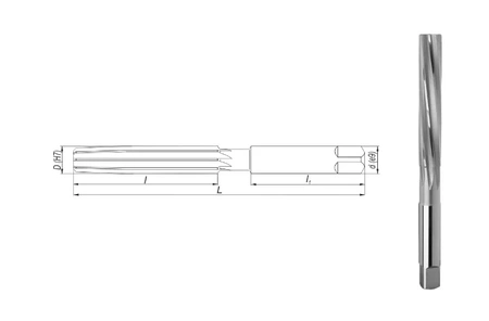 Fenes rozwiertak ręczny trzpieniowy stały HSS DIN 206-A 10mm 0641-415-200-100