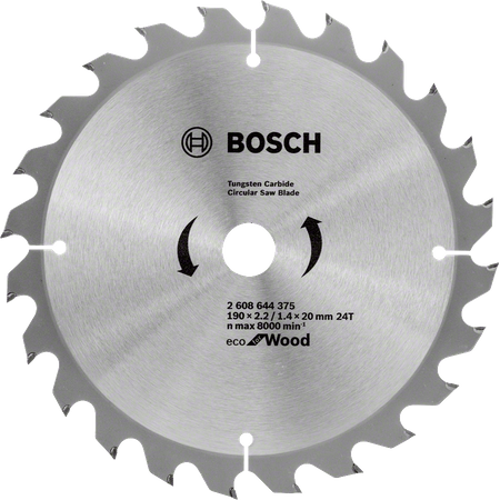 Bosch tarcza pilarska Circular Saw Blade Eco for Wood 190x20x16mm 2608644375