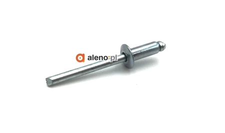 Nit zrywalny aluminiowo-nierdzewny z łbem płaskim BK 4,8x14mm